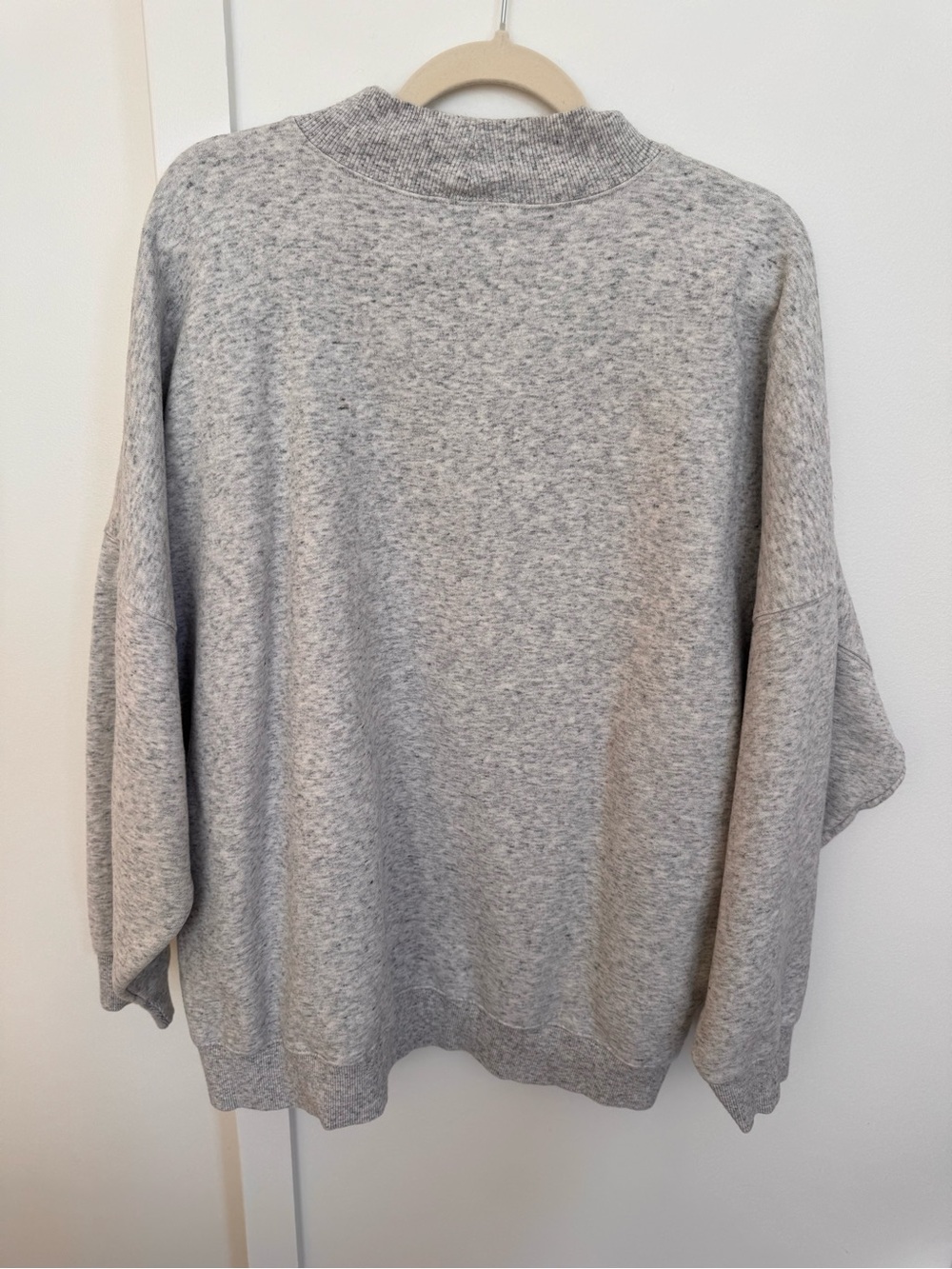 Aritzia TNA heather grey mock neck pullover - Picture 5 of 9